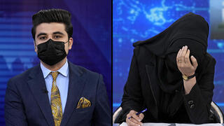 חצי חצי טלוויזיה ב אפגניסטן כיסוי פנים ל נשים הוראת ה טליבאן