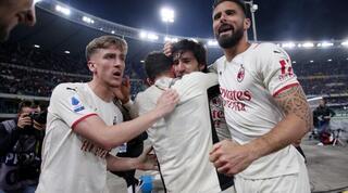 שחקני מילאן חוגגים