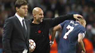 פפ גווארדיולה וקיליאן אמבפה