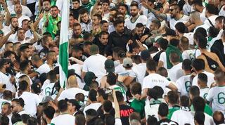 עימותים בין אוהדי מכבי חיפה למשטרה