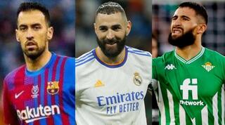 נביל פקיר, קארים בנזמה וסרחיו בוסקטס