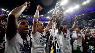 שחקני ריאל מדריד חוגגים