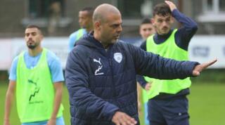 גיא לוזון באימון הנבחרת הצעירה