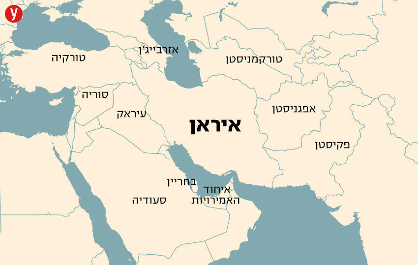 מפת הגבולות של איראן