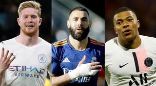 קיליאן אמבפה, קארים בנזמה וקווין דה בראונה