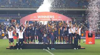 שחקני נבחרת צרפת חוגגים