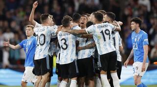 לא שכחו. שחקני נבחרת ארגנטינה חוגגים