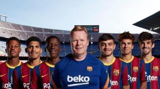 קומאן והצעירים של ברצלונה