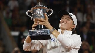 איגה שפיונטק חוגגת