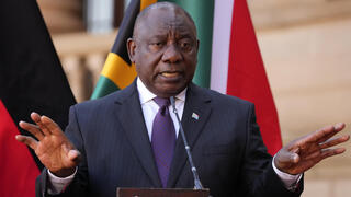 נשיא דרום אפריקה סיריל רמפוזה