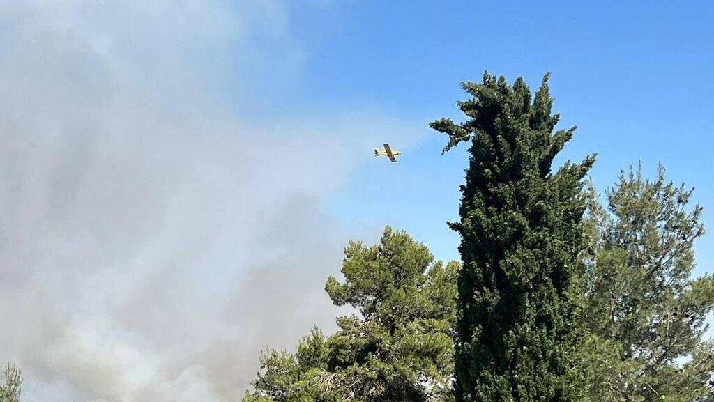 Пожар в Иерусалимских горах (Фото: Яир Дан) תיעוד השריפה בהרי ירושלים