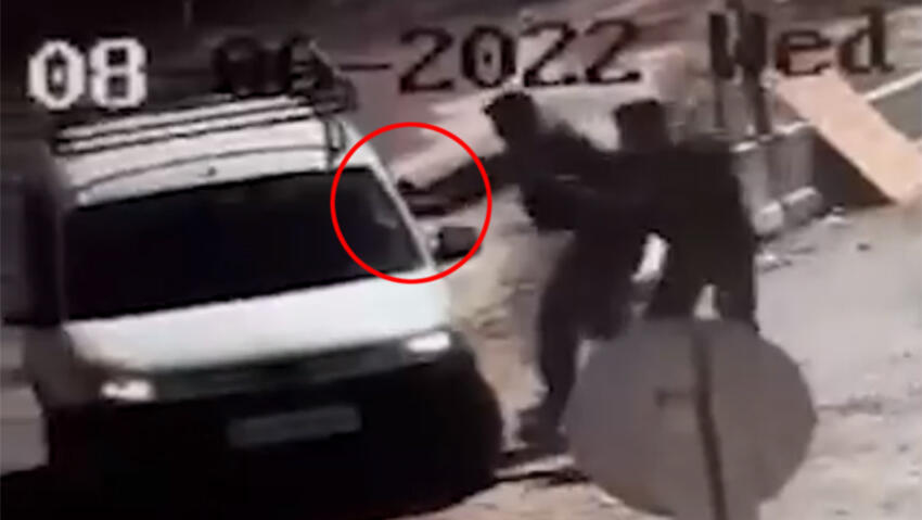 תיעוד חטיפת הנשק בהר חברון