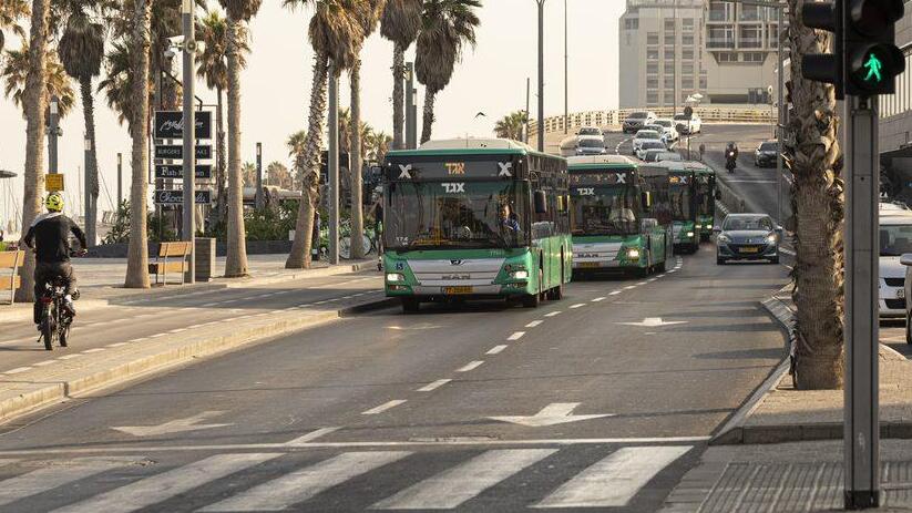 Автобусы "Эгед" в Тель-Авиве 