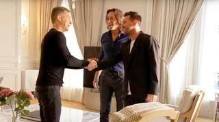 ליאו מסי במהלך הצילומים