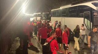 שחקני נבחרת בולגריה לאחר התאונה