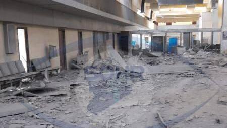 נזק למבנים ב מל תעופה דמשק