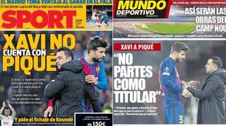 ג'רארד פיקה על כותרות העיתונים בספרד
