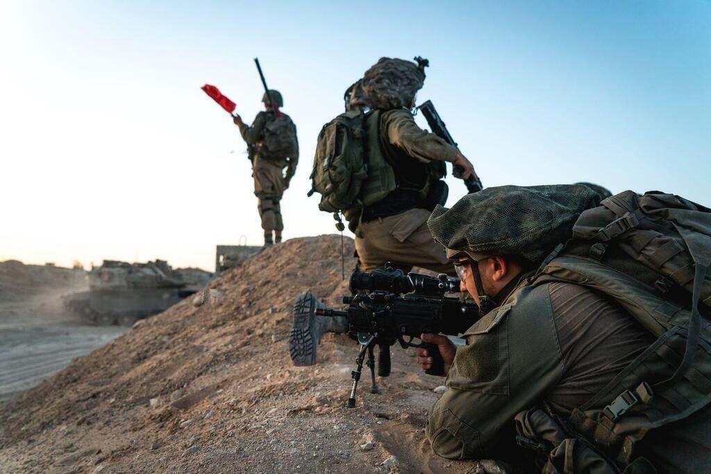 IDF forces along the Gaza border 