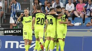 שחקני ג'ירונה חוגגים