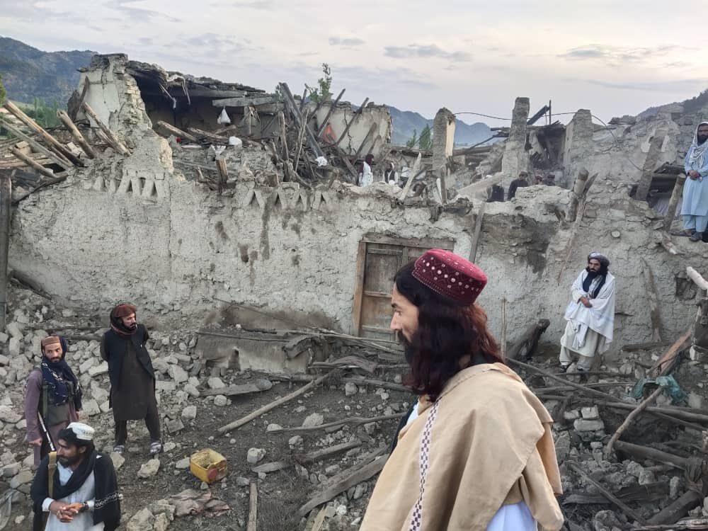 נזקי רעידת אדמה ב מחוז פקטיקה במזרח אפגניסטן