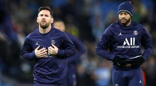 ליאו מסי וניימאר מתחממים