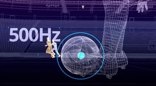 הדמייה של כדור המונדיאל עם השבב בתוכו