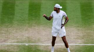 ניק קיריוס חוגג