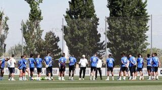 אנצ'לוטי ושחקני ריאל מדריד