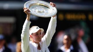 ילנה ריבאקינה חוגגת