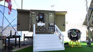 מערכת מגן אור בתצוגה לקראת ביקורו של ביידן