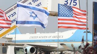 איירפורס 1  מטוסו של ג'ו ביידן נוחת בישראל