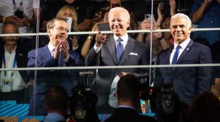 ג'ו ביידן, יאיר לפיד ויצחק הרצוג