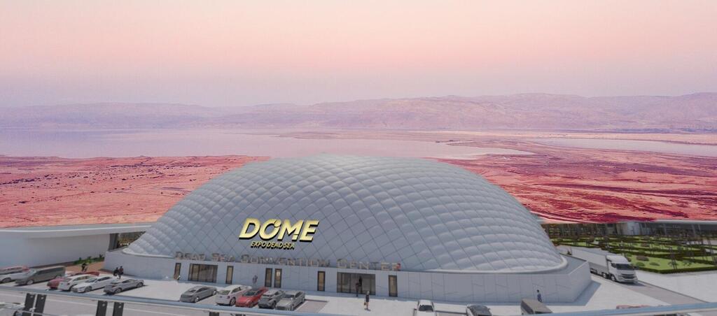 Комплекс Dome на Мертвом море (Графика: Матан Занги) הכיפה שתביא את התיירים?