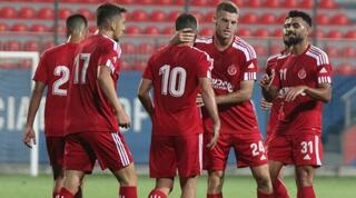 שחקני הפועל תל אביב חוגגים