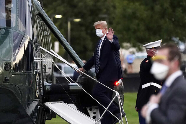 Donald Trump taken to hospital after contracting COVID-19 in 2020 