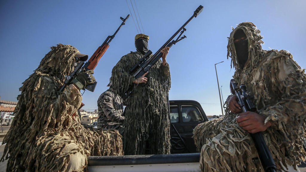 מפגן צבאי בעזה