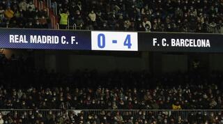 לוח התוצאות בסנטיאגו ברנבאו