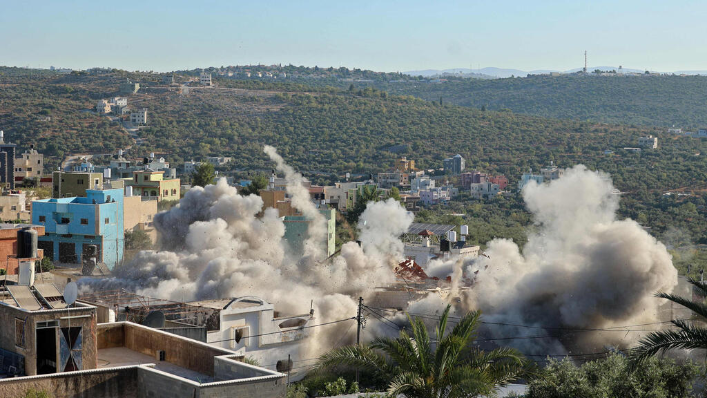 הריסת ביתו של המחבל יחיא מרעי שביצע את הפיגוע באריאל