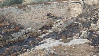ההרס באתר המורשת שומרון העתיקה