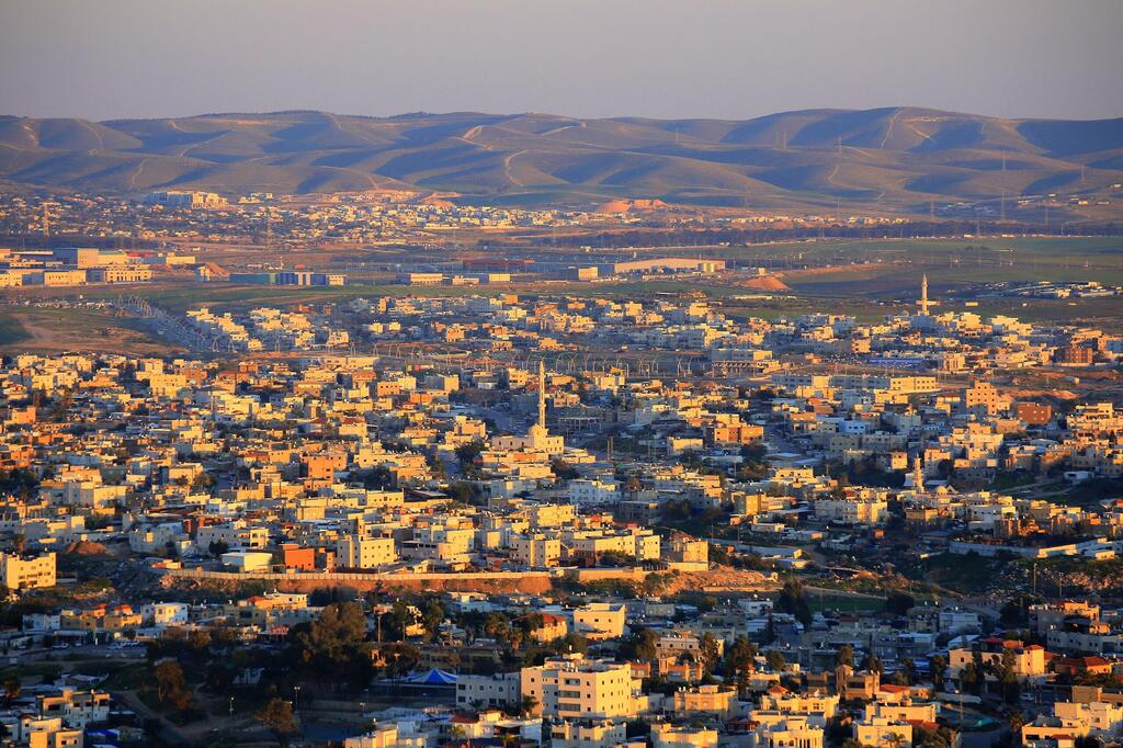 A view of the Bedouin city of Rahat, in Israel’s Negev Desert 