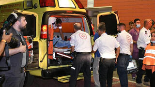 הפצועים מגיעים לבית החולים יוספטל באילת