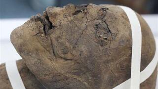 ראש המומיה המצרית הקדומה שמתוארך לפחות ל-2,000 שנה