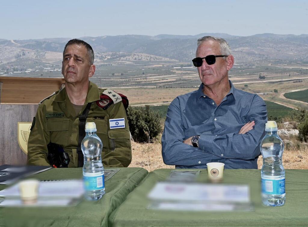 שר הביטחון בני גנץ בסיור באוגדת עיו"ש עם הרמטכ"ל אביב כוכבי ומפקד פיקוד מרכז יהודה פוקס