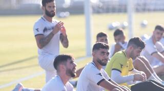 שחקני הפועל חיפה באימון