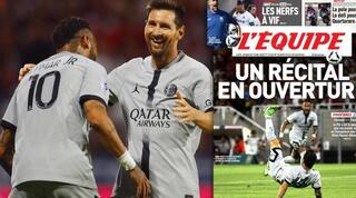 מסי, ניימאר והשער של עיתון 'ל'אקיפ'