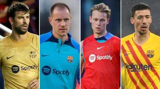 קלמן לנגלה, פרנקי דה יונג, מארק אנדרה טר שטגן וג'רארד פיקה