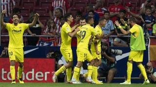 שחקני ויאריאל חוגגים