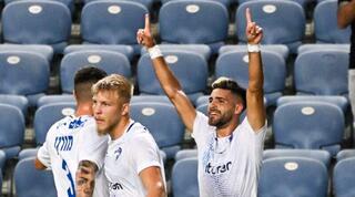 שבירו ושחקני קריית שמונה חוגגים