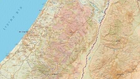המפה שתתלה עיריית תל אביב יפו