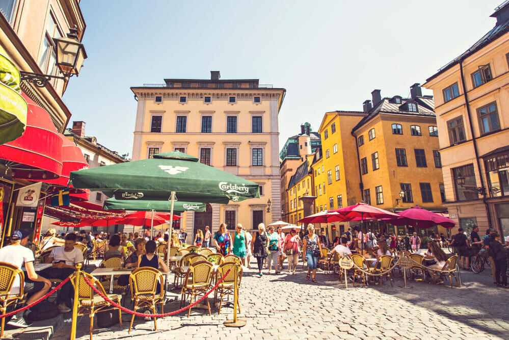 Кафе в Гамла-Стан, Старом городе (Фото: shutterstock) שטוקהולם, שבדיה